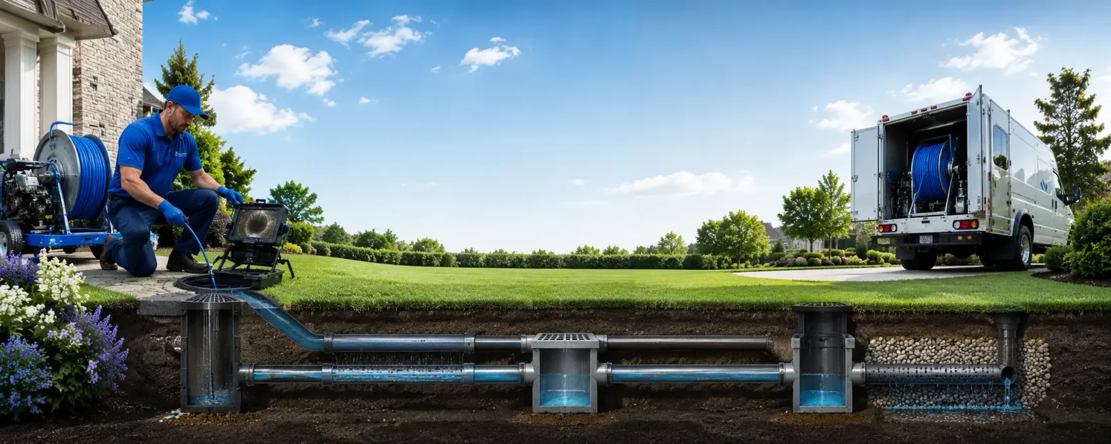 Outdoor drain cleaning information for Rollinsford, NH